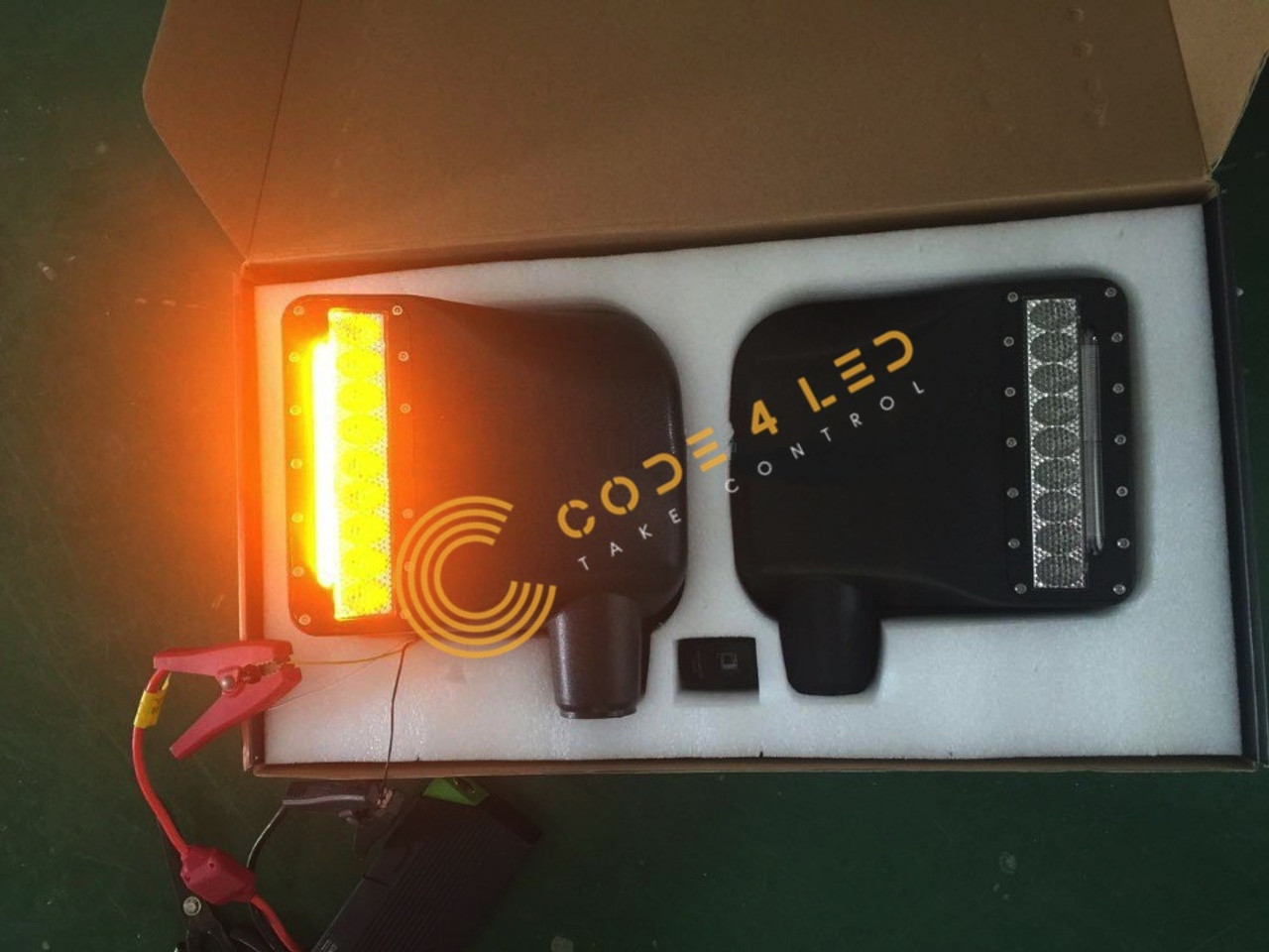 Side Mirror Set with LED Lights/Blinkers