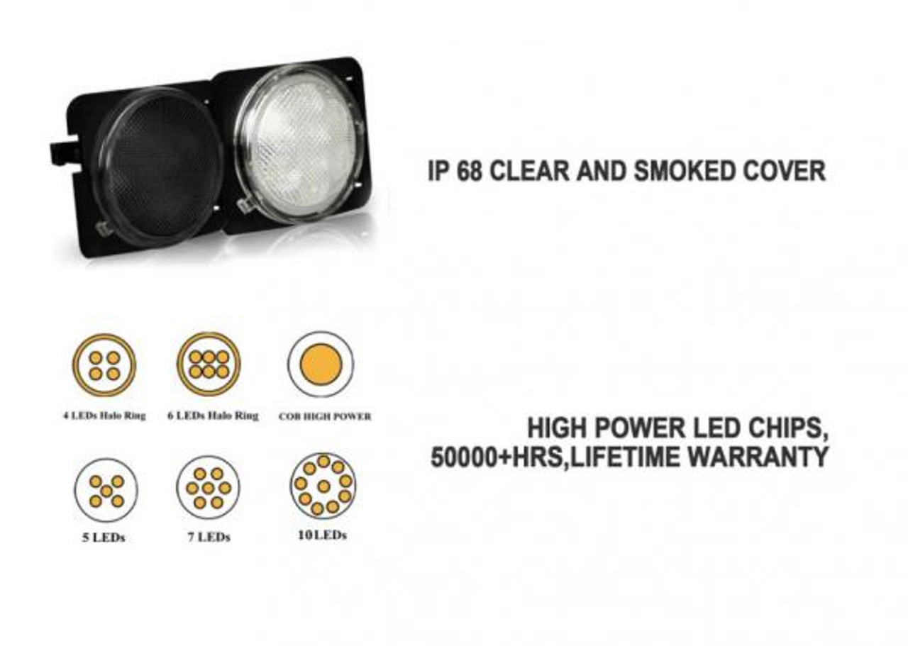 Jeep Wrangler JK Side Marker Light - Smoked Lens