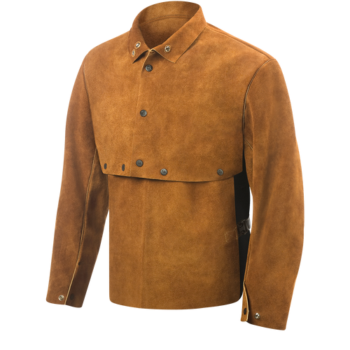 Steiner Premium Side Split Cowhide Welding Cape Sleeves With 14" Bib, X-Large