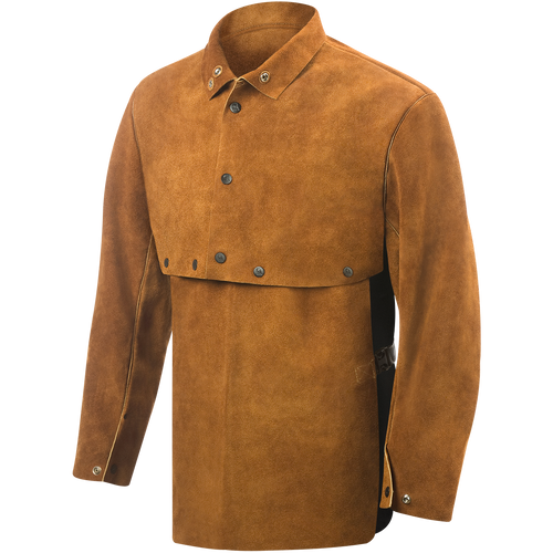Steiner Premium Side Split Cowhide Welding Cape Sleeves With 19" Bib, 3X-Large