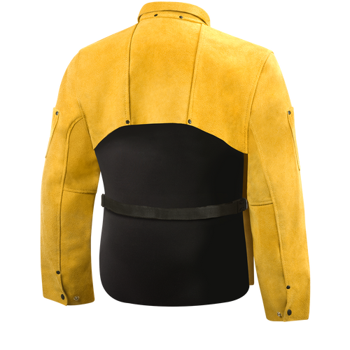 Steiner Side Split Cowhide Welding Cape Sleeves With 14" Bib, Small