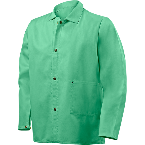 Steiner 9 oz Flame Resistant Cotton Jacket, 30" Green, 2X-Large Steiner 9 oz Flame Resistant Cotton Jacket, 30" Green, 2X-Large