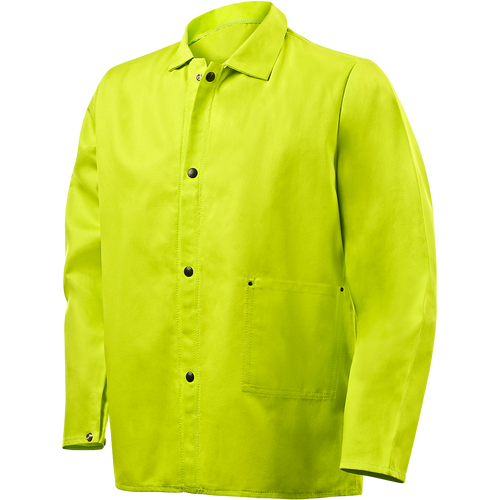 Steiner 9 oz Flame Resistant Cotton Jacket, 30" Lime Green, Large Steiner 9 oz Flame Resistant Cotton Jacket, 30" Lime Green, Large