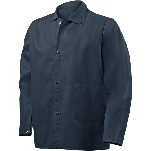 Steiner 9 oz Flame Resistant Cotton Jacket, 30" Navy Blue, 4X-Large