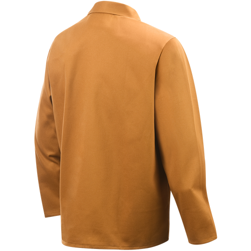 Steiner 12 oz Flame Resistant Cotton Jacket, 30" Brown, Medium