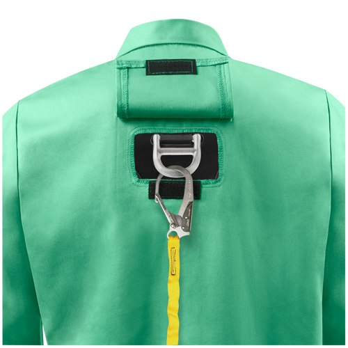 Steiner 9 oz FR Cotton Jacket With D-Ring Opening, 30" Green, 6X-Large