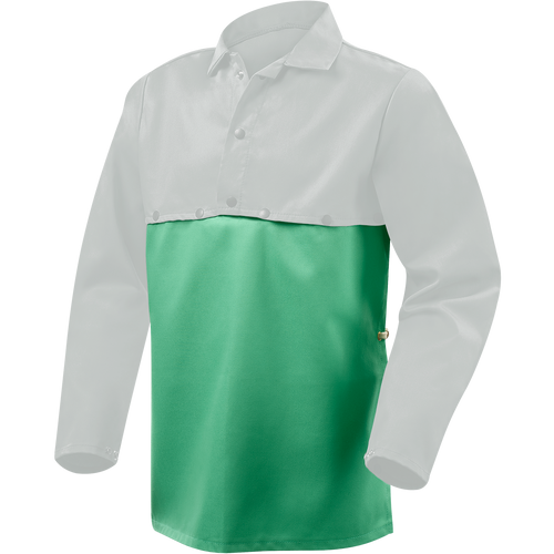 Steiner 9 oz Flame Resistant Cotton Bib For Cape Sleeves, 19" Green