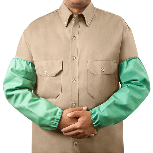 Steiner 12 oz Flame Resistant Cotton Sleeves, Standard Elastic, 18" Green