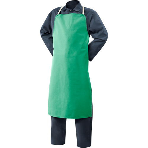 Steiner 9 oz Flame Resistant Cotton Bib Apron, 40" Green