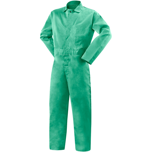 Steiner 9 oz Flame Resistant Cotton Coveralls, Green, 3X-Large Steiner 9 oz Flame Resistant Cotton Coveralls, Green, 3X-Large