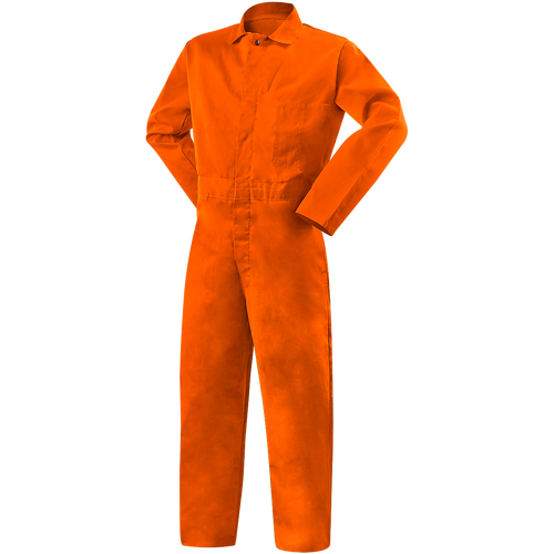 Steiner 9 oz Flame Resistant Cotton Coveralls, Orange, Medium