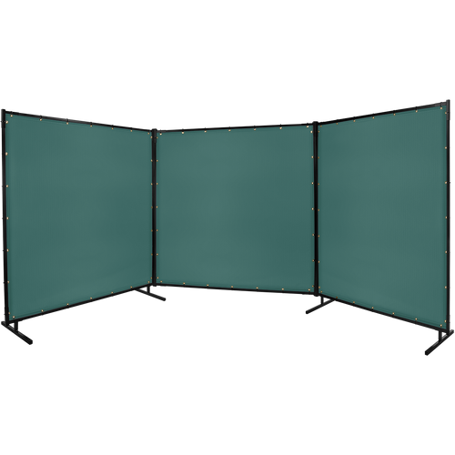 Steiner Protect-O-Screen Classic Welding Screen With 13 oz Green Vinyl Laminated Polyester Curtain, 6' x 10'
