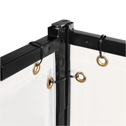 Steiner Protect-O-Screen Classic Welding Screen With 16 mil Clear Vinyl Curtain, 5' x 6'
