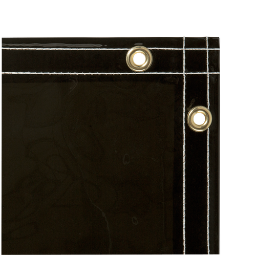 Steiner ArcView 14 mil Smoke Gray Tinted Transparent Vinyl Welding Curtain, 6' x 6'