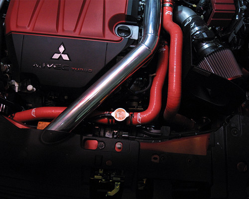 3pc Silicone Radiator Hose Kit Silver 08-15 Mitsubishi EVO X Agency Power