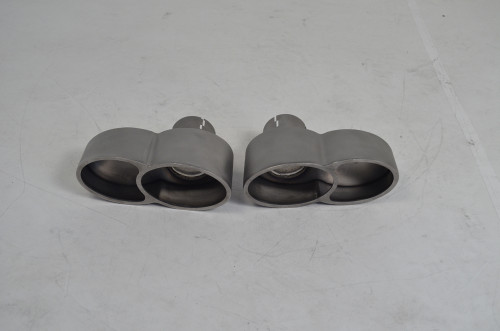 Quad Oval Exhaust Tips Satin Titanium 07-09 Porsche 997 Turbo Agency Power Quad Oval Exhaust Tips Satin Titanium 07-09 Porsche 997 Turbo Agency Power