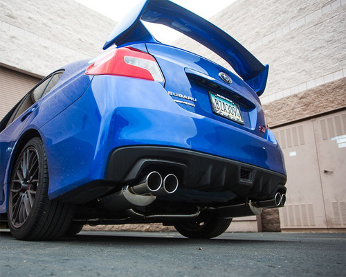 Catback Exhaust System Polished Quad Tips Subaru WRX STI Sedan Agency Power Catback Exhaust System Polished Quad Tips Subaru WRX STI Sedan Agency Power