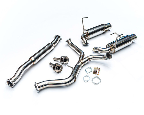 Catback Exhaust System Dual 4in Tips 08-12 Subaru WRX Sedan Agency Power Catback Exhaust System Dual 4in Tips 08-12 Subaru WRX Sedan Agency Power