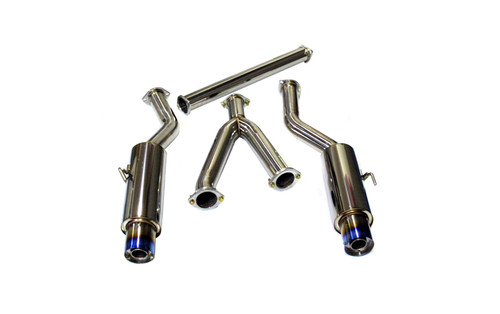 Titanium Tip Dual Catback Exhaust 08-15 Mitsubishi EVO X Agency Power Titanium Tip Dual Catback Exhaust 08-15 Mitsubishi EVO X Agency Power