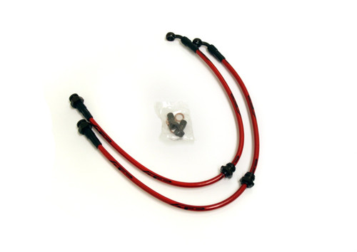 Front Steel Braided Brake Lines 89-94 Nissan 240SX S13 Agency Power Front Steel Braided Brake Lines 89-94 Nissan 240SX S13 Agency Power