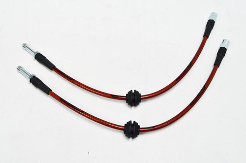 Front Steel Braided Brake Lines 01-06 BMW E46 M3 Agency Power Front Steel Braided Brake Lines 01-06 BMW E46 M3 Agency Power