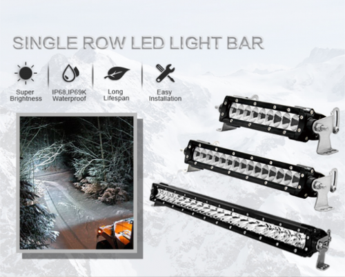 30" Single Row 5W Cree/White/Combo