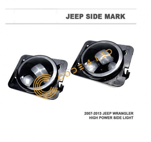 Jeep Wrangler JK Side Marker Light - Smoked Lens