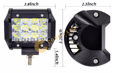 3 Row LED Work Light/Spot Pair