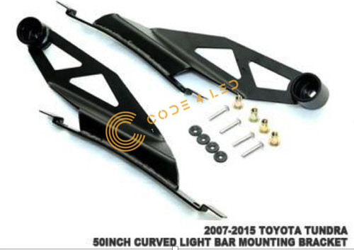 2007-2014 TOYOTA TUNDRA 50" Curved LED OFF ROAD LIGHT BAR ROOF TOP MOUNT BRACKETS