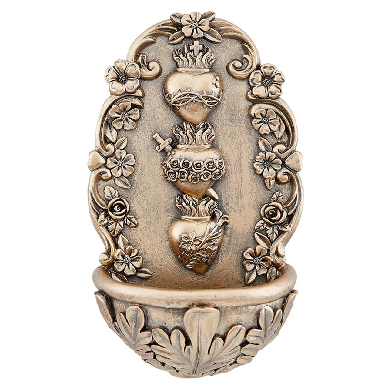 Sacred Hearts Holy Water Font - [Consumer]Catholic Gifts & More