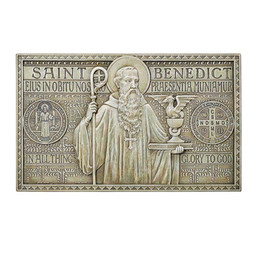 Saint Benedict Wall Plaque