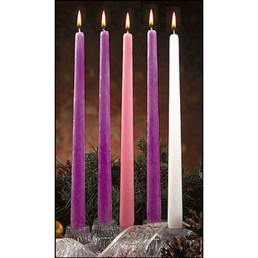 Deluxe Advent Candle Sets - Purple/Rose/White - 6 Sets