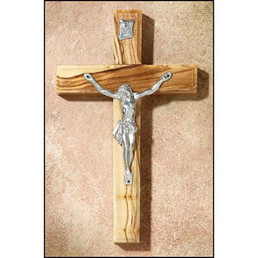 Olive Wood Crucifixes - 12/pk