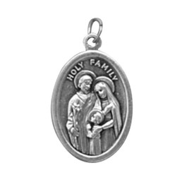 The Holy Family Oxidized Medals - 50/pk