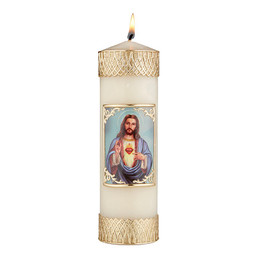 Sacred Heart of Jesus Catholic Devotional Candle