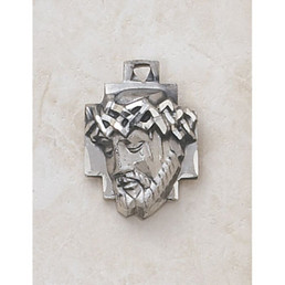 Ecce Homo - Head of Christ Medal in Sterling Silver