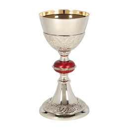 Vine Embossed Chalice and Paten Set - [Consumer]Catholic Gifts & More