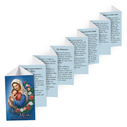 Heart of a Mother Accordion Fold Prayer Booklet - 24/pk