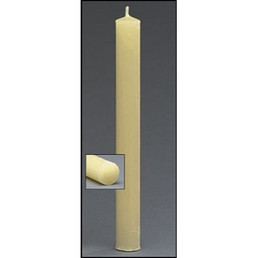 51% Beeswax Altar Candles - 7/8 x 8" - 36/bx