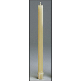 Altar Candles - 100% Beeswax  - 7/8 x 12" - 24/bx