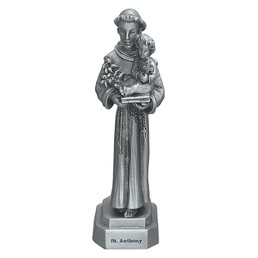 Saint Anthony Pewter Statuette