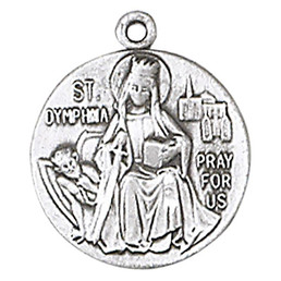 Saint Dymphna Patron Saint Medal