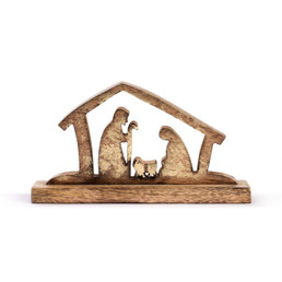 Holy Family in the Manger Figure