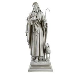 Jesus, The Good Shepherd Garden Statue