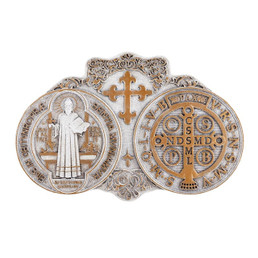 Saint Benedict Medal Plaque 
