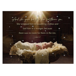 Jesus in Manger Advent Calendars 