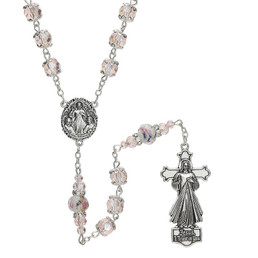 Pink Divine Mercy Guilia Signorelli Rosary