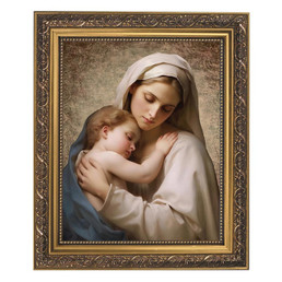 Madonna with Child Gold Framed Print