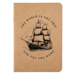 The World is Thy Ship Kraft Notebooks