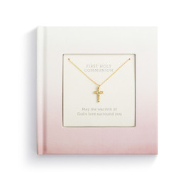 First Communion Book with Necklace